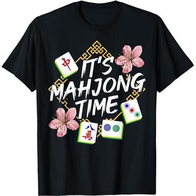 Китайский Игрок в Маджонг Смешная Любовь Играть в Игру Футболки Юмор Уличная Одежда Футболка Короткий Рукав Унисекс Свободная Одежда