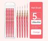 5Pcs Colorful Nail Art Liner Painting Brushes Ultra-thin Line Drawing Tool 7/9/11/15/25mm Details Manicure Nail Liners Pen Tool