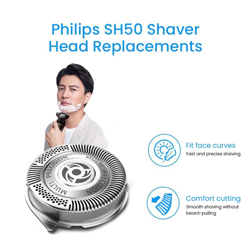 Philips Сменная бритвенная головка SH50/51 для бритв серии 5000, 6000 и т. д. 3 шт./коробка