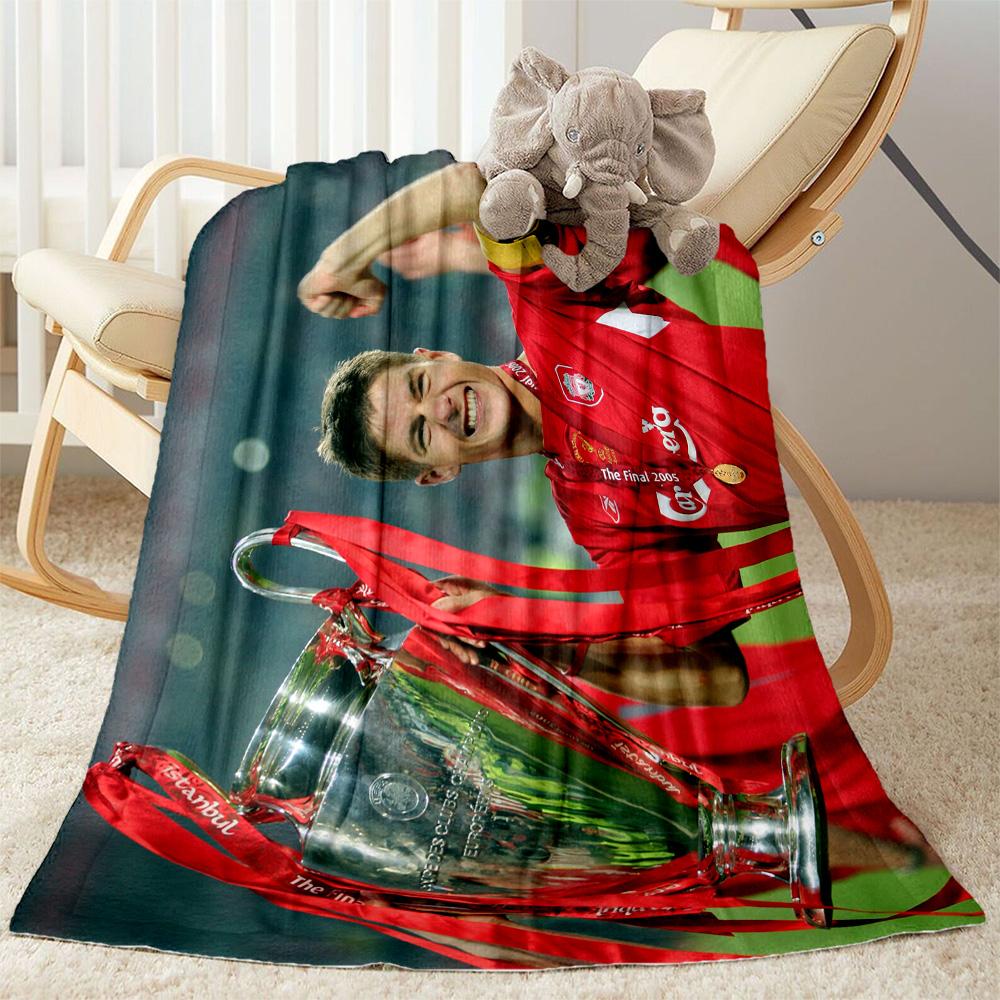 Ibrahimovic's Milan Jersey Blanket Ultra-Soft Suitable for Bed Livingroom Seaside Four Seasons Universal Modern Gift for Travel Home Birthdays