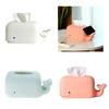 Whale Shaped Tissue Box Cover Silicone Napkin Holder Large Capacity Paper Towel Container for Home Office Apartment