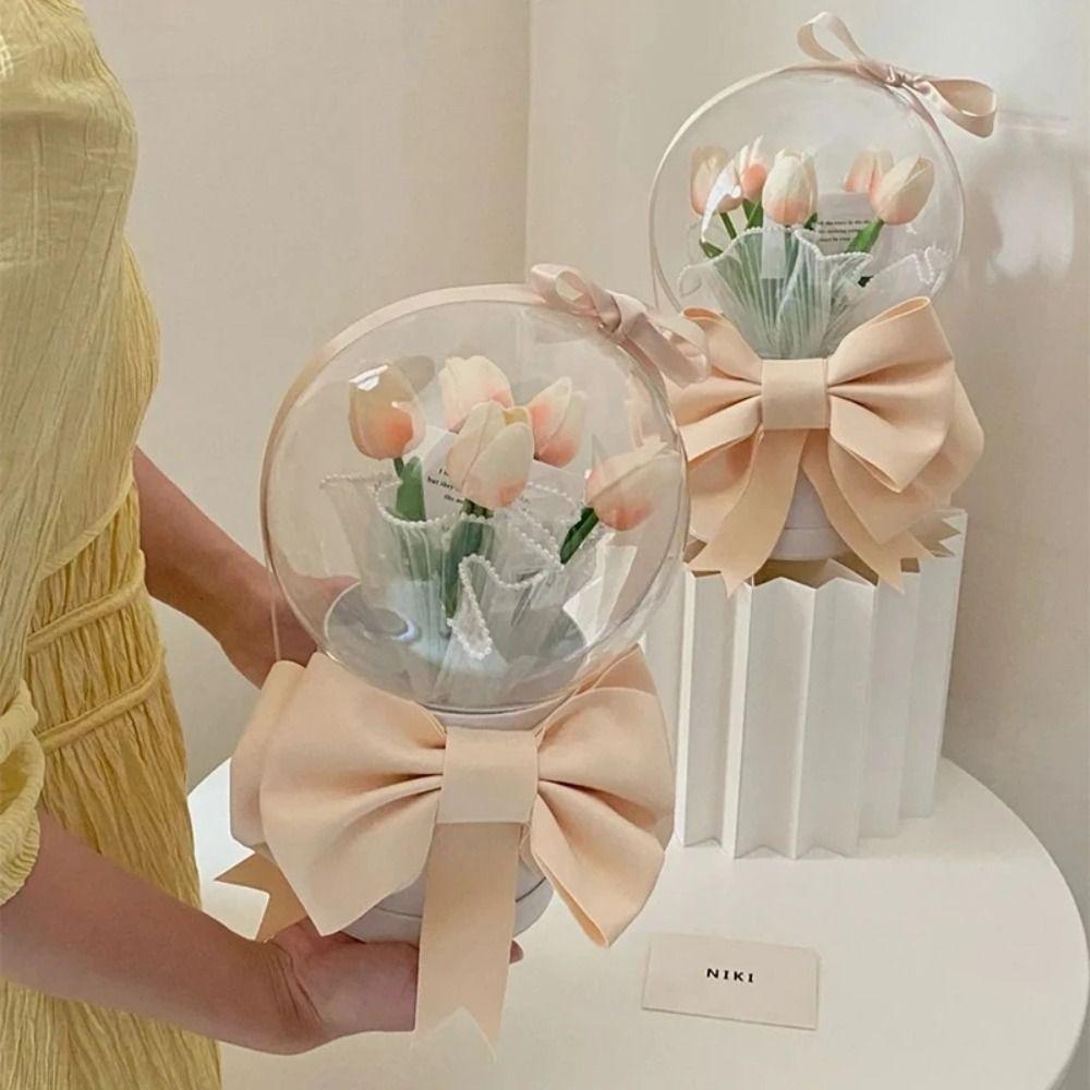DIY Bouquet Holder Transparent Flower Bouquet Ball  Wedding Birthday Party Decorations