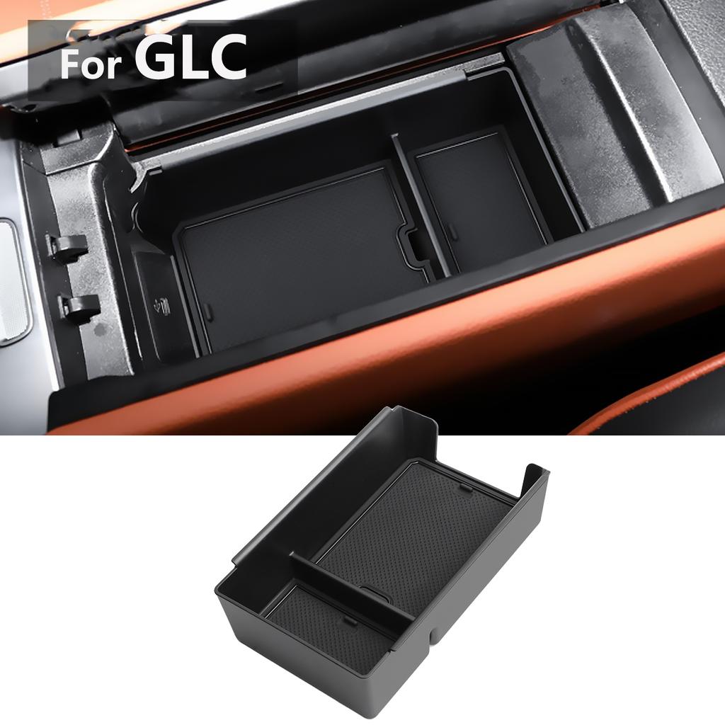 For Mercedes-Benz GLC 2023 2024 2025 X254 Silicone Insert Center Console Organizer Armrest Storage Box Cup Holder Accessories