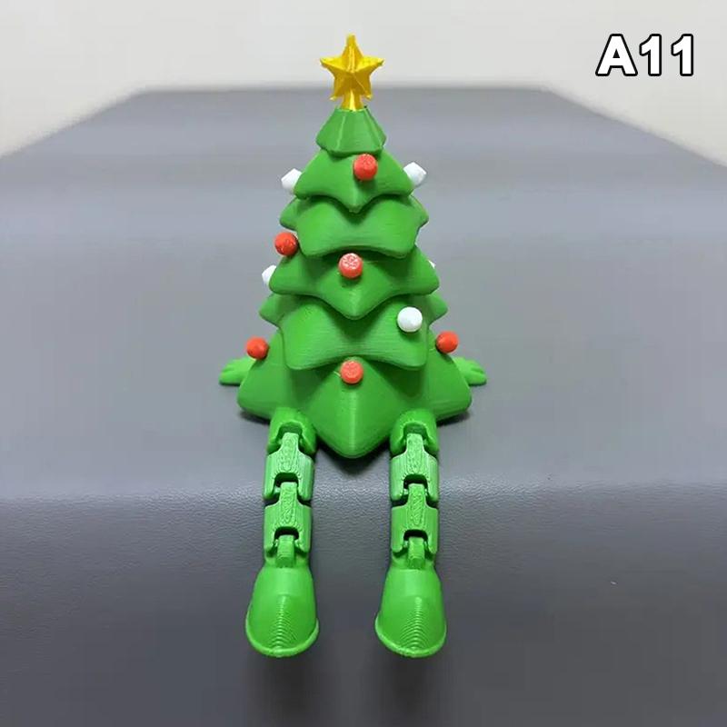 Напечатанный на 3D рождественский шар, елочное украшение с подвижным соединением, рождественские украшения, праздничная настольная статуэтка для показа