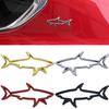 3D Metal Hollow Shark Styling Car Stickers Creative Cars Motorcycle Computer Decals Sticker Auto Decoration Accessories