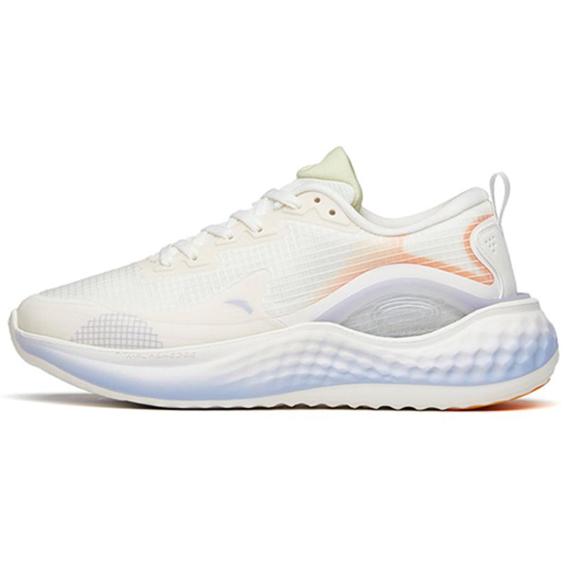 Anta Anti-Slip And Wear-Resistant Lightweight Low-Top Running Shoes Women's White Yellow Sneakers 122145556S-5