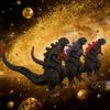 3 Цвета Фигурка Действия Godzilla из Фильма Шин Годзилла Красный Лотос Мягкая Резина Модель 17см Монстр Динозавр Игрушки для Детей Подвижная Кукла Подарки