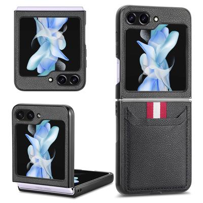 Кожаный чехол-книжка с держателем для карт для Samsung Galaxy Z Flip7 5G Flip 7 6 Flip6 Flip 5 4 3 Flip3 Flip4