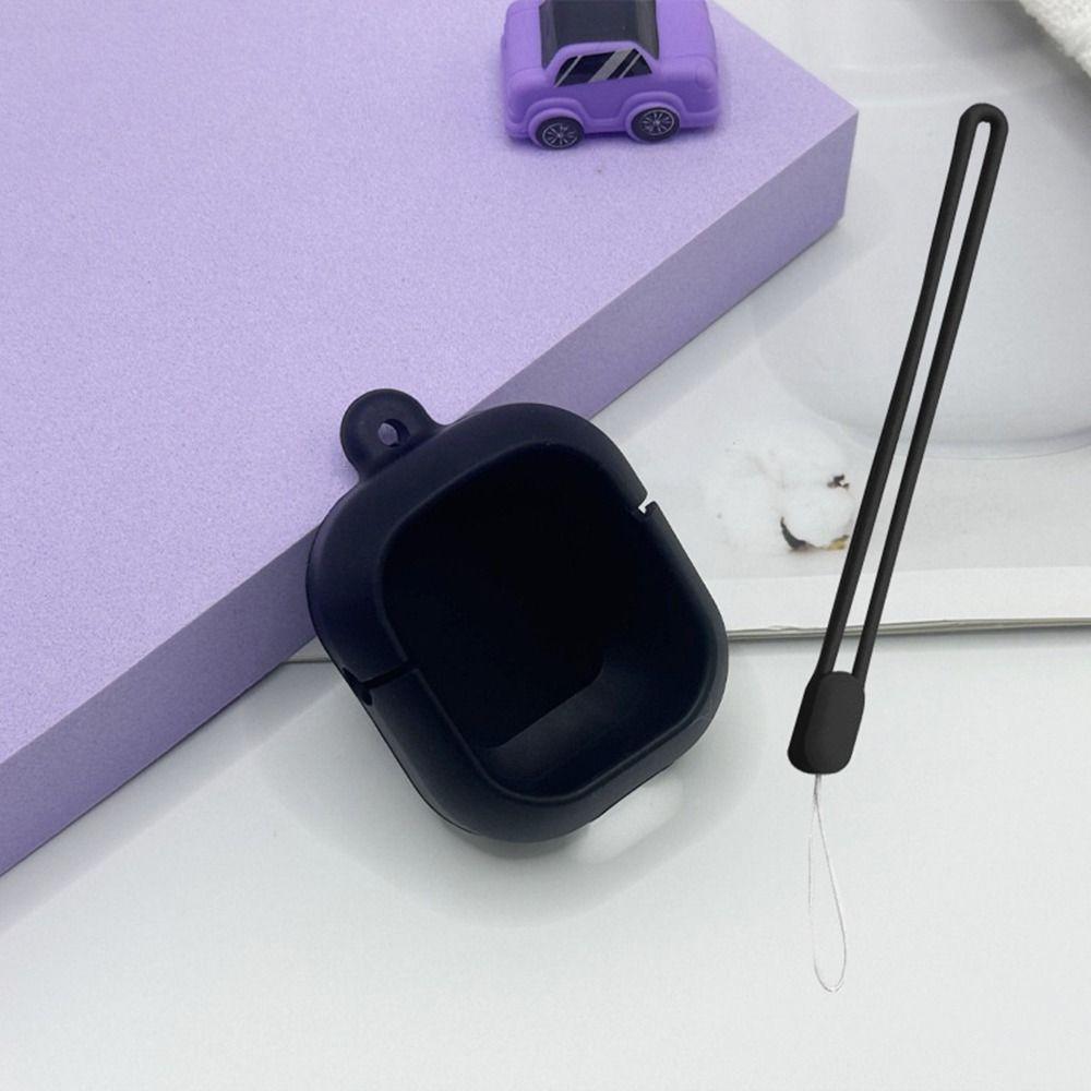 Washable Silicon Case and Lanyard Silicone Earbuds Protective Case Anti-Lost Cover for HQAi H4