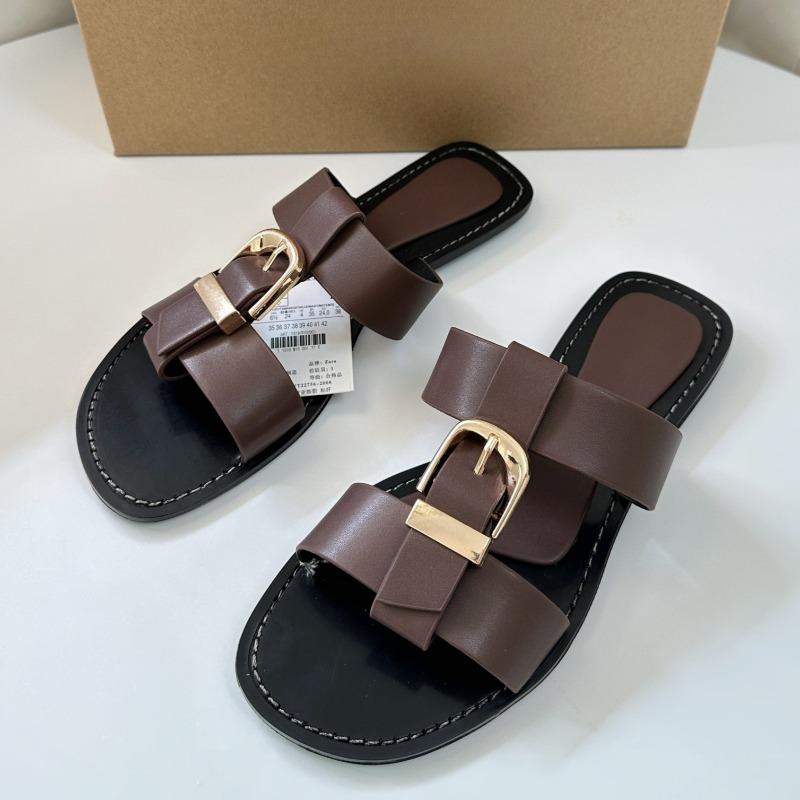 Soleist Женские летние плоские сандалии Модные с металлической пряжкой Ремешок Zapatos De Muje Бренд Открытый носок Повседневные пляжные римские сандалии для женщин