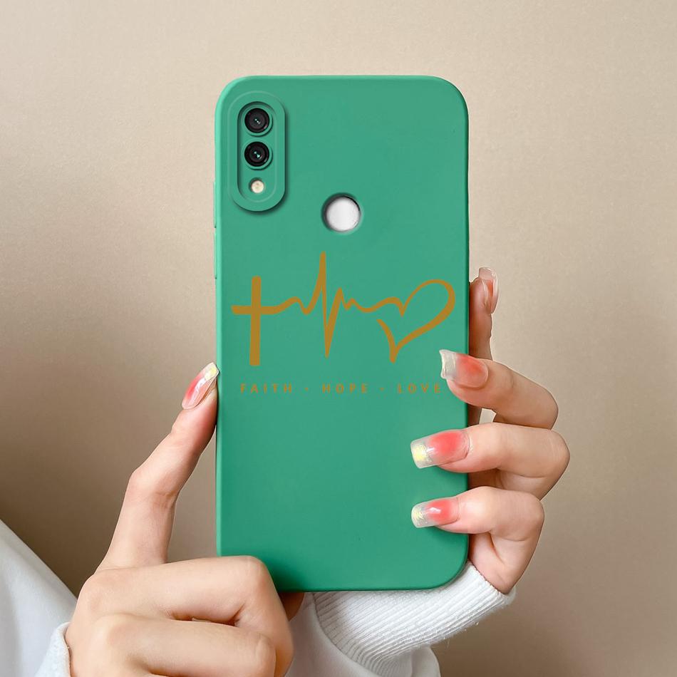 For Redmi Note 7 Pro 7S Case Butterfly Soft Liquid Silicone Camera Protection Back Cover For Xiaomi Redmi Note 7 S 7Pro Funda