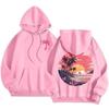 Fashionable Sporty Hoodie Casual Shoulder-Length Sleeve Printed Comfortable Polyester Women's Sweatshirt Trendy