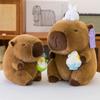 Summer Capybara Plush Doll Drinking Coconut Milk Capipala Ice Cream Guinea Pig Children's Companion Gift