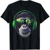 Смешная обезьяна в солнцезащитных очках крутой Граффити Городское искусство уличная Футболка