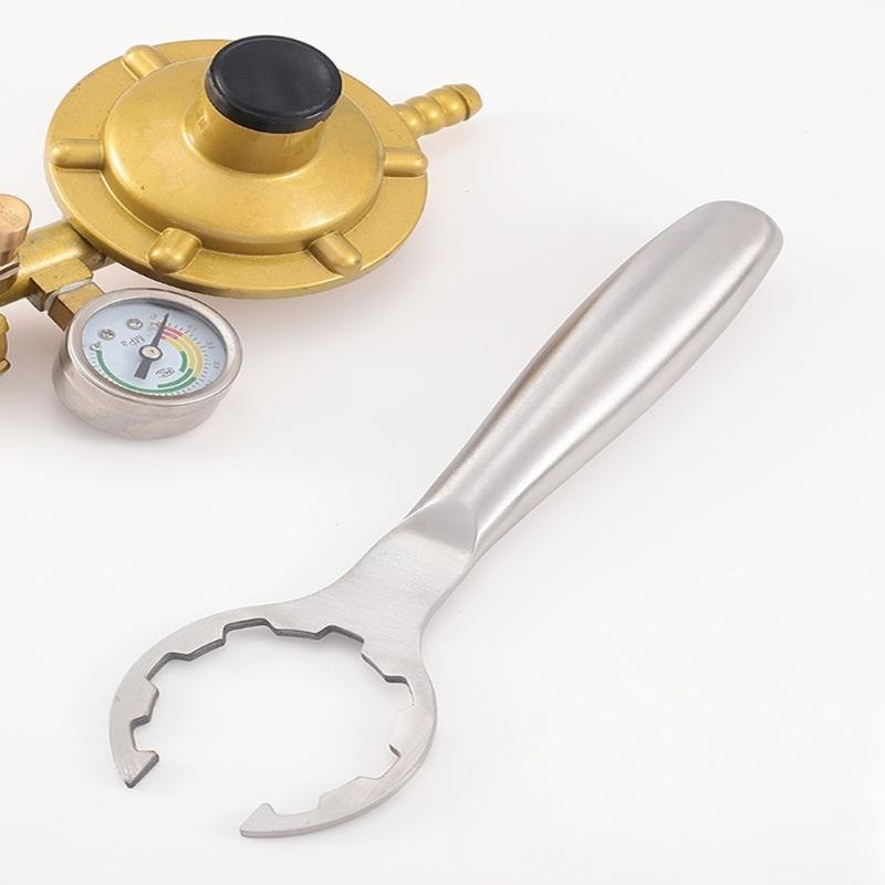 Stainless Steel Gas Tank Valves Remover Adjusters Gas Can Wrench Tool With Ergonomic NonSlip Handle for Secure Operation