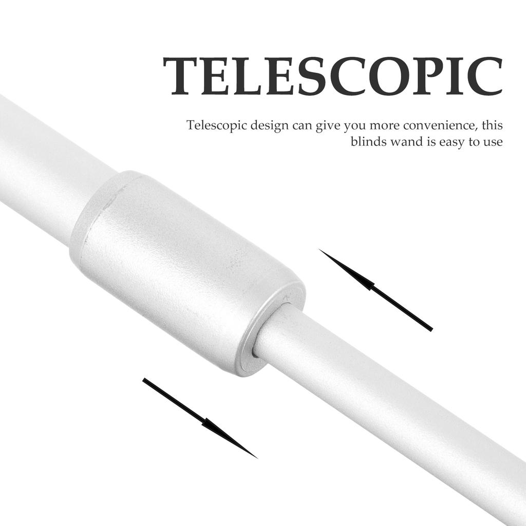 Палочка для венецианских жалюзи Практичная палочка для жалюзи Дом Металлическая удлинительная пластина Вертикальная телескопическая палочка Алюминиевый сплав Открывалка Аксессуары