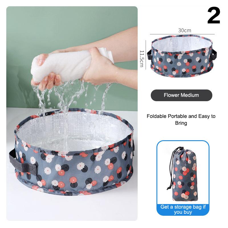 Складная ванна для ног, портативная сумка для ванны, умывальник, ведро для воды, большая вместимость, ванна для ног, спа-массаж, стиральная ванна для путешествий на открытом воздухе
