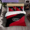 Bayer Leverkusen Football 3 Piece Bedding Set Soft Duvet Cover Set with Pillowcases Printed Bedroom Decor Set for Home