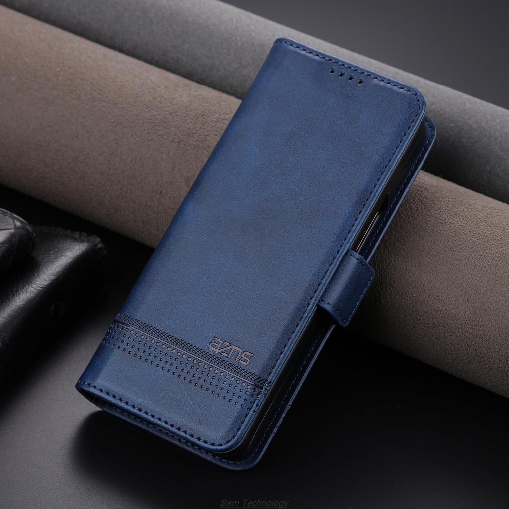 Роскошный магнитный адсорбционный кожаный чехол для Samsung Galaxy Z Fold6 / Z Fold 6 5G Flip Cover Защитный чехол Fundas Coque