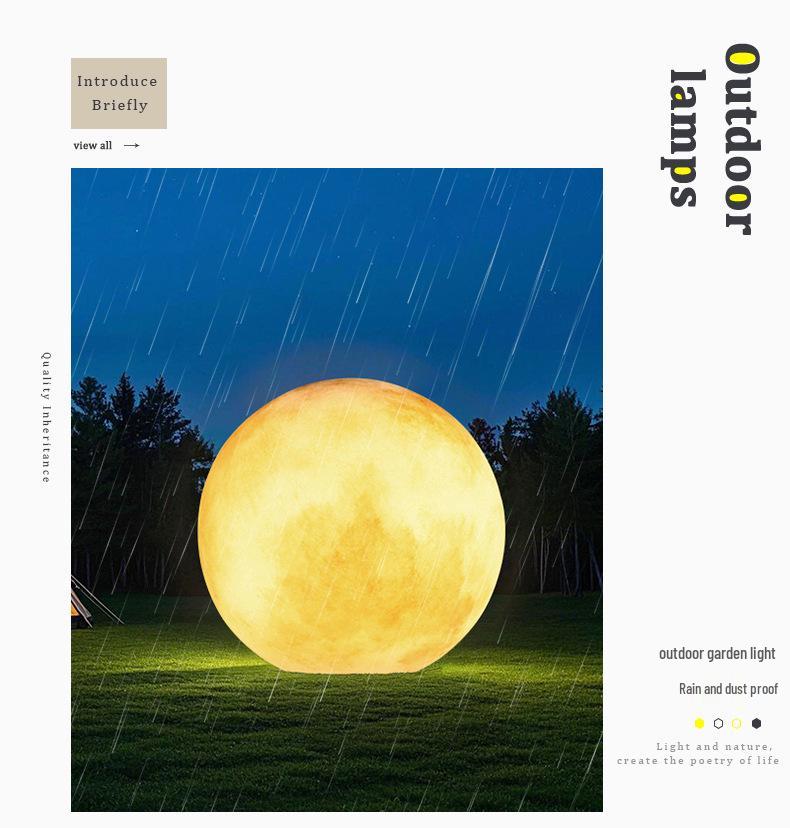 Solar Moon Light for Outdoor Courtyard Garden Landscaping