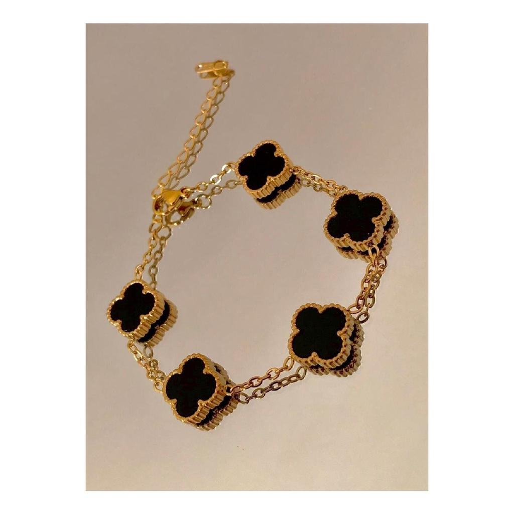 Double Sided Black Steel Bracelet