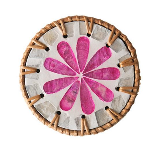 Керамический изоляционный коврик из ротанга, не допускающий ожогов, подставки под чашки, плетеные вручную из ротанга для защиты стола