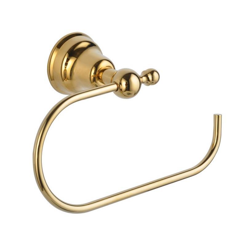 Gold Chrome Plated American Style Towel Rack Set - Retro Bathroom Accessories