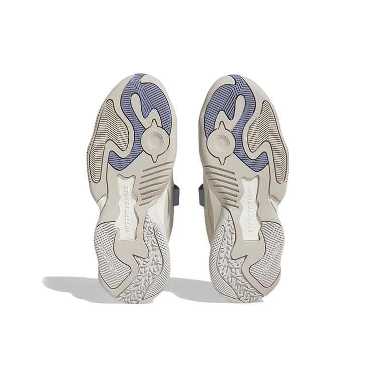 adidas Originals Streetball 3 Удобные Модные Нескользящие Прочные Легкие Спортивные Повседневные Кроссовки Женские Серые Белые Синие GZ9549