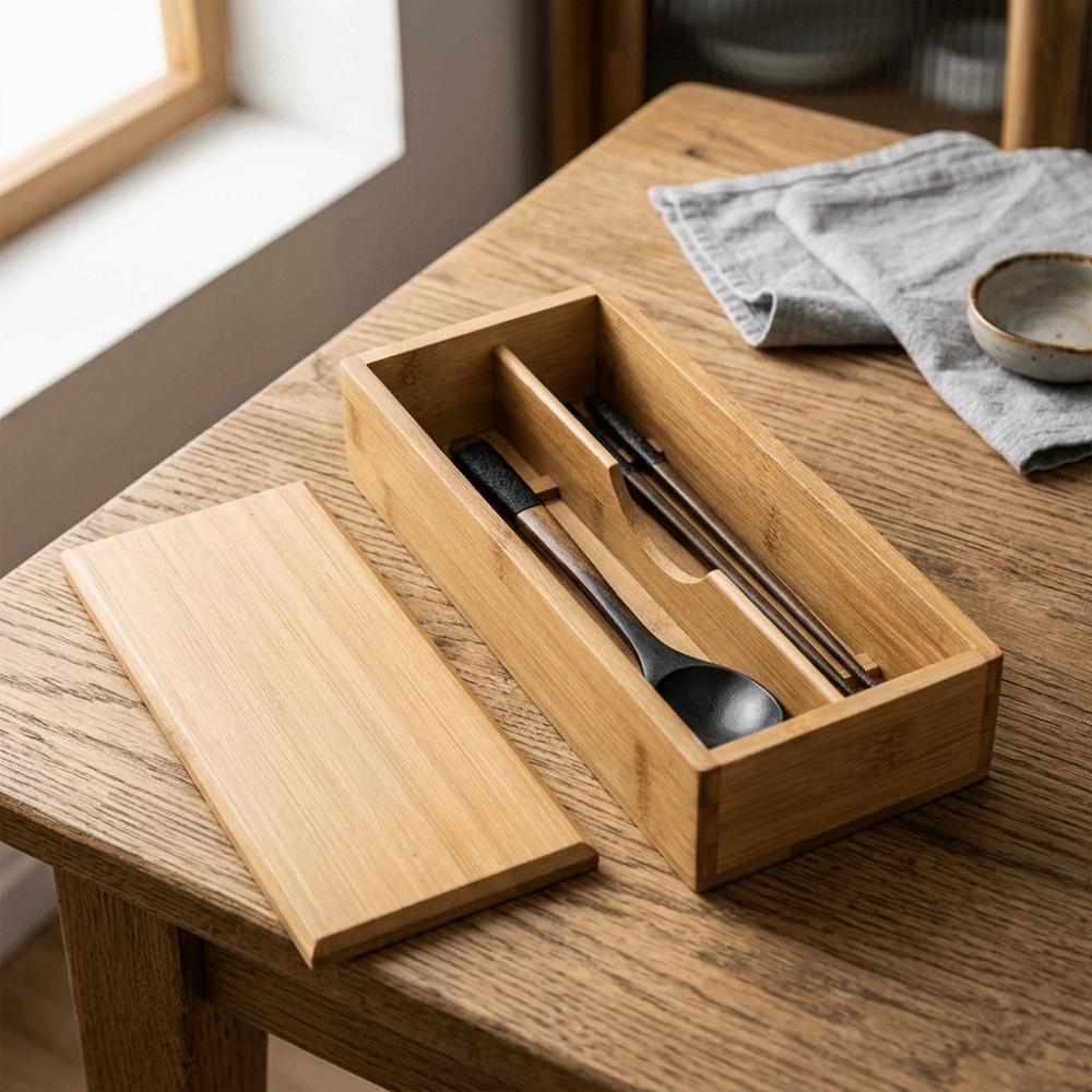 Durable Chopsticks Box Portable Storage Box Neat Tableware Organizer Restaurant Use