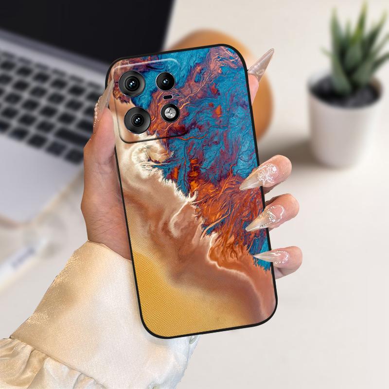 Чехол Для Motorola Edge50 Pro Capa 50s Pro Милый Мягкий Силиконовый ТПУ Чехол Для Телефона Для Moto Edge 50 Fusion 5G Ударопрочный Бампер Fundas