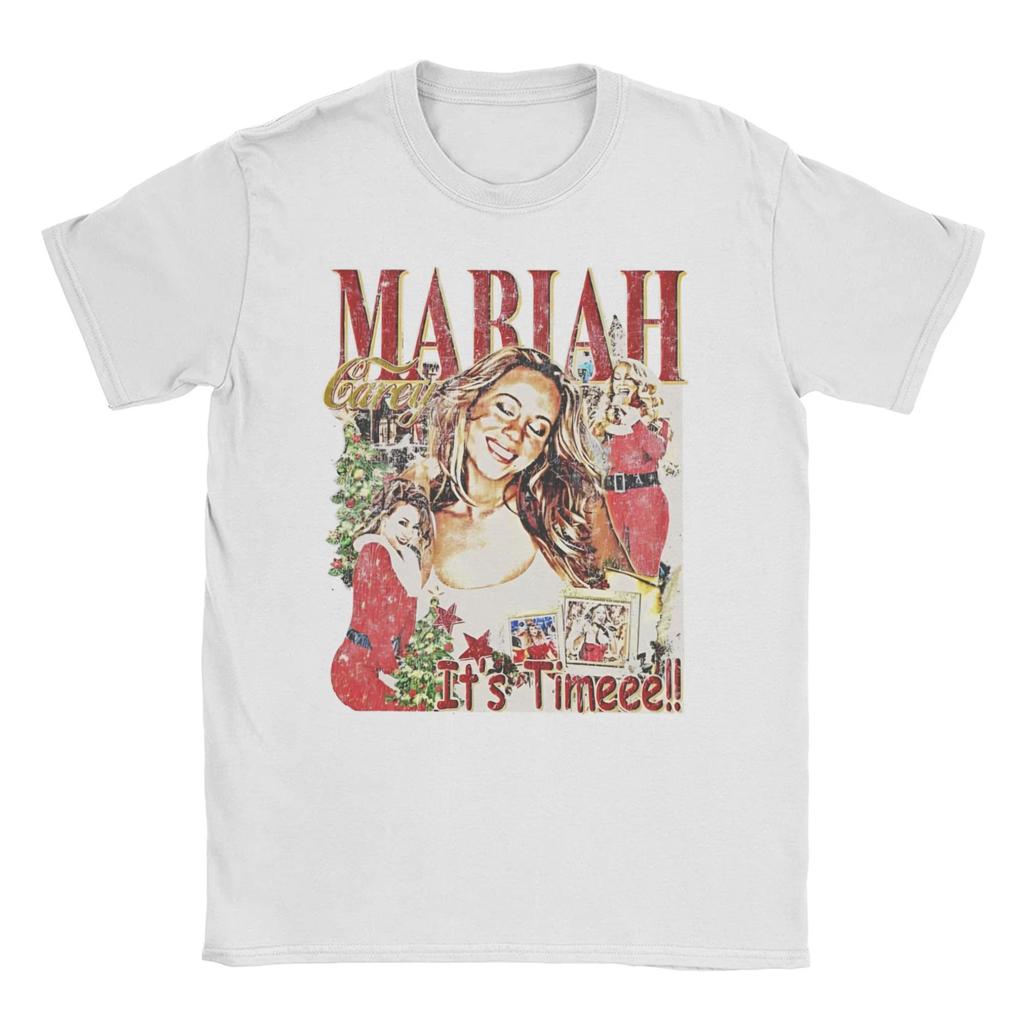 Unisex Clothing Unisex Crazy Mariah Carey All I Want for Christmas Is You TShirt for Unisex Round Neck Cotton TShirt Short Sleeve Tees