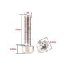 M6 Titanium Screw Torx Drive Socket Cap Screw Durable Fastener Screw  Motorcycle Upgrade