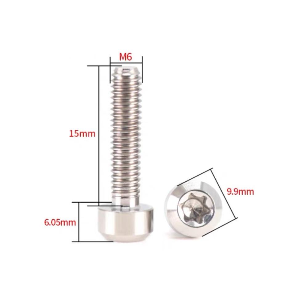 M6 Titanium Screw Torx Drive Socket Cap Screw Durable Fastener Screw Motorcycle Upgrade