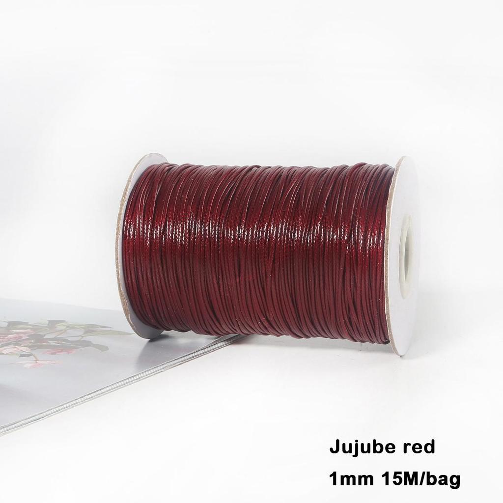 Разноцветные вощеные хлопковые шнуры для макраме, ювелирные бусины, изготовление ювелирных изделий своими руками