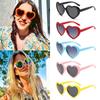 UV400 Polarized Heart Sunglasses Party Beach Love Shaped Shades Heart Shaped Sun Glasses  for Women