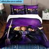 3PCS Hocus witch Halloween Magic 3pcs Bedding,Including 3PCS Duvet Cover And 2pcs Pillowcases Perfect for Christmas,Ideal for Bedroom, Dormitory