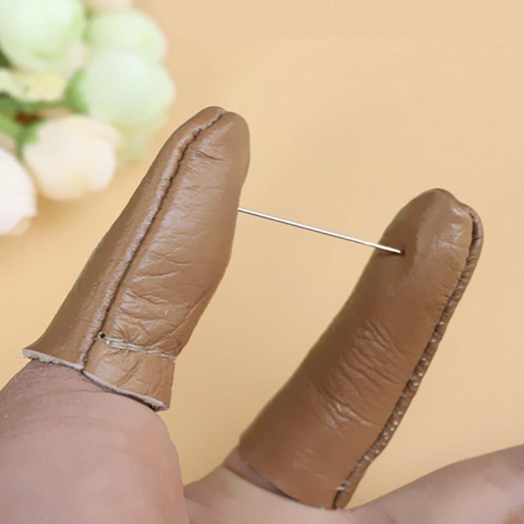 Игла для валяния из искусственной кожи, наперсток, защита для пальцев, ручной инструмент для шитья