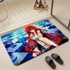 Anime H High School DxD Floor Mat Eco  Flannel Doormat Non Slip Odorless Indoor Floor Rug Soft Short Plush Home Mat