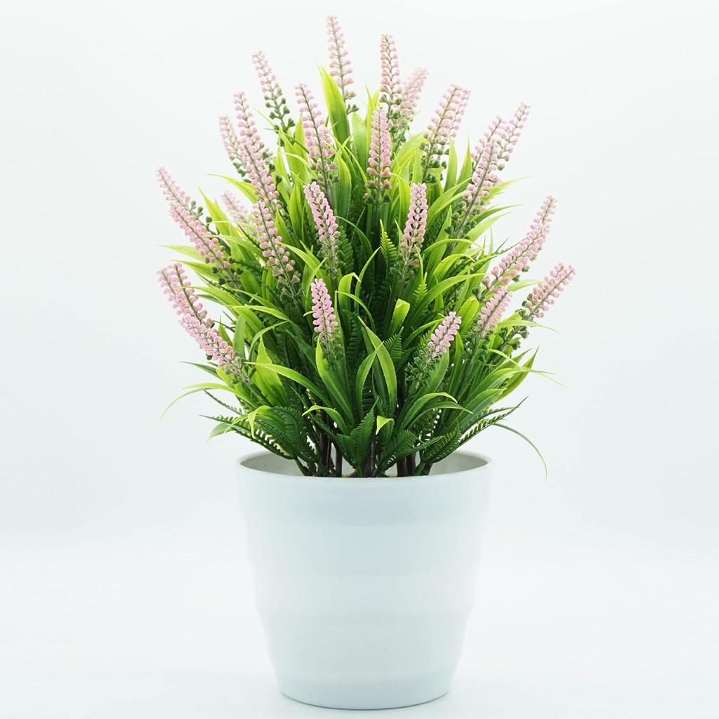 Lavender Artificial Flower Pot Artificial Bonsai Interior Decorations Suitable for Home Office Living Room Decoration