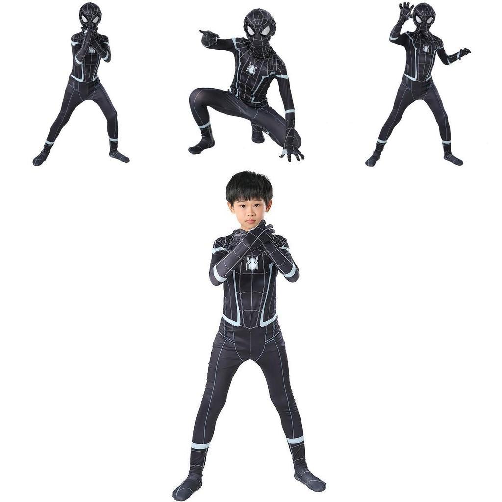 Stylish Black Spider-man Homecoming Cosplay Jumpsuit Featuring Exquisite Workmanship For All Ages