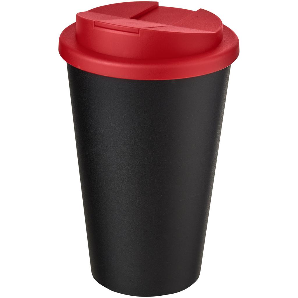 Americano 350 ml tumbler with spill-proof lid Solid black