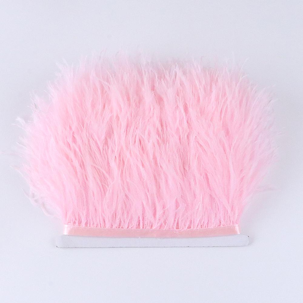 Перо1Метр Натуральная Страусиная Перовая Отделка 8-10см Свадебное Вечернее Платье DIY Швейные Аксессуары Обработка Ювелирных Изделий Лента Plumas Поделки