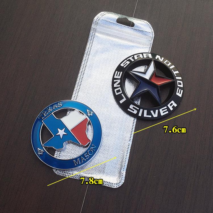 Персонализированная трехмерная наклейка на автомобиль версии Техас Модификация решетки Lone Star