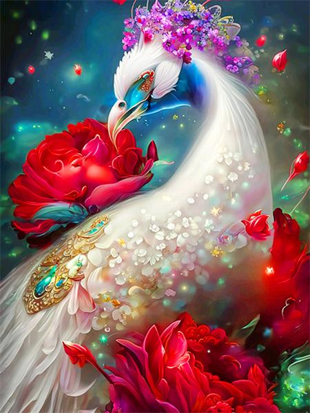 Вышивка крестом «сделай сам», алмазная живопись, мозаика, золотой снег, павлин, птица, полная квадратная/круглая вышивка, фантазия, животное, цветок, кристалл