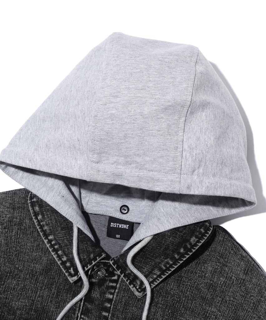DISTN9NE Long Sleeve Denim Shirt Grey (Lp1Yu093-072)