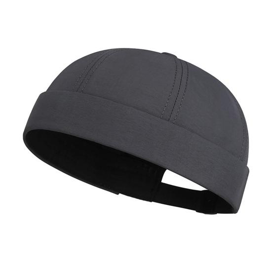 Кепка без козырька для мужчин, быстросохнущая, дышащая, кепка докера, регулируемая, кепка арендодателя в порту, повседневная, без козырька, кепка моряка