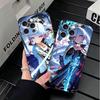 Genshin Impact Камисато Аяка Мягкий чехол для телефона для iPhone 16 16E 17 Air 15 Pro Max 14 Plus 13 Mini 11 12 7 Черная задняя крышка