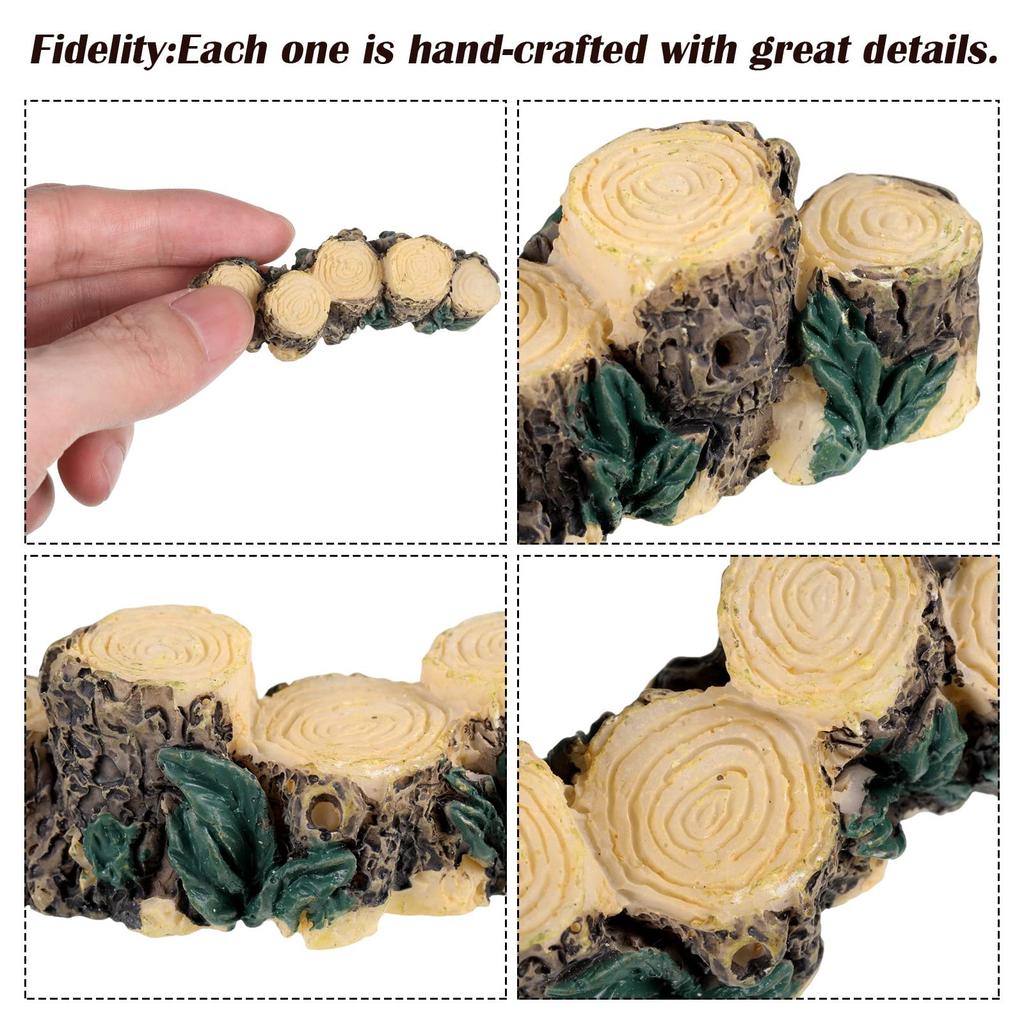 Handmade Stump Bridge For Micro Landscape Decoration Unique Style Fairy Garden Miniatures Tree Stump