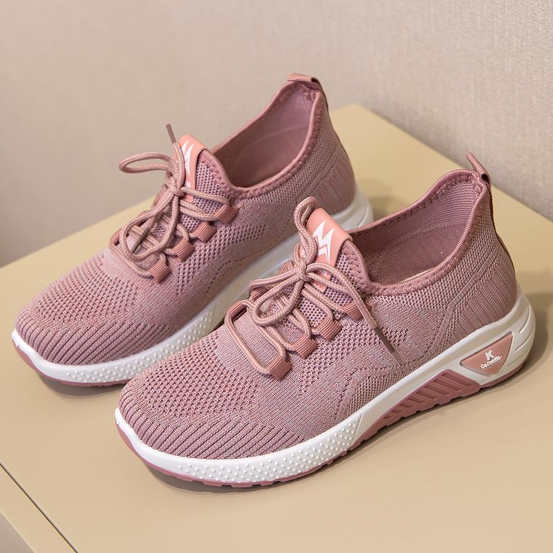 Новая женская дышащая повседневная обувь, модная легкая женская спортивная обувь