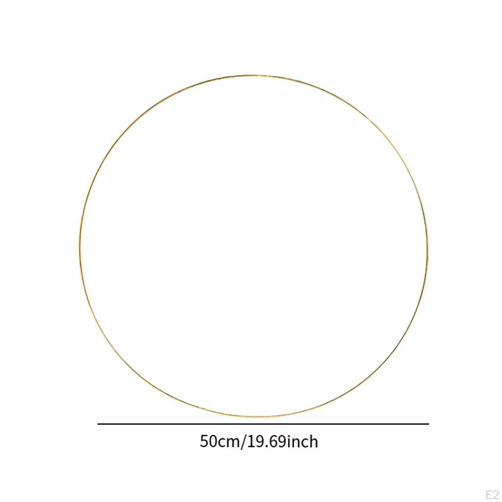 2 шт. Металлические кольца-кольца толщиной 5 мм, многофункциональные, золотого цвета, для настенных поделок, прочные